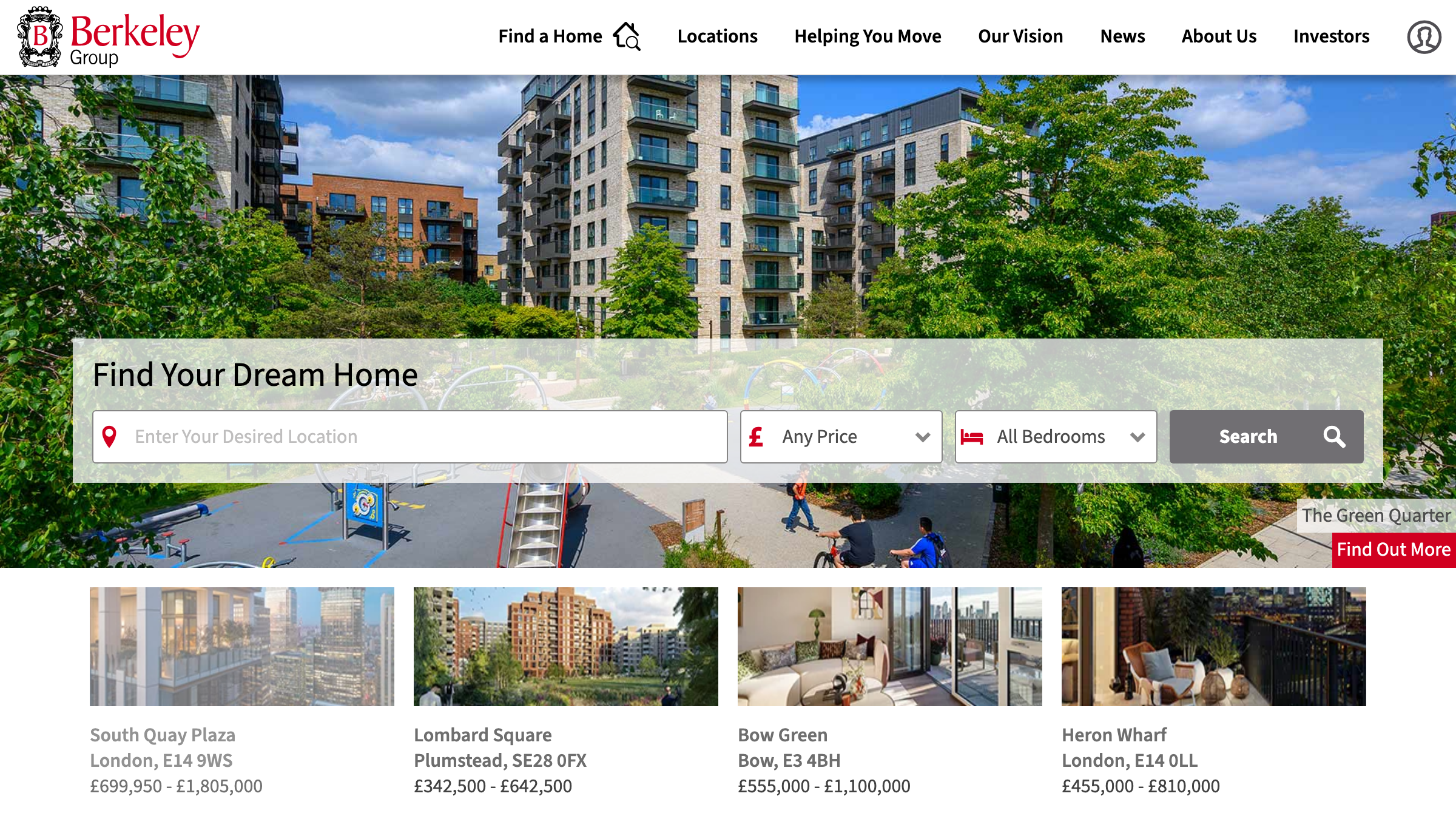 Berkeley Group page preview