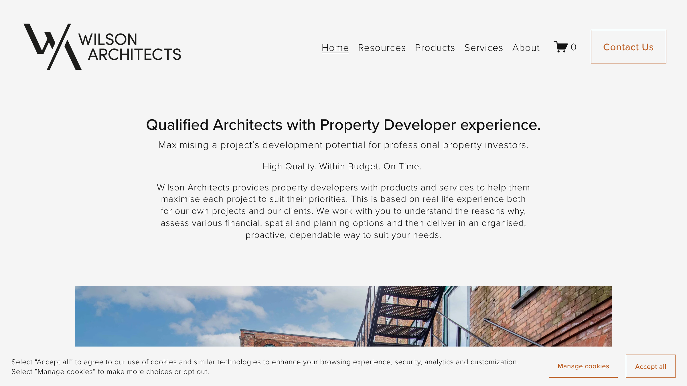 Wilson Architects page preview