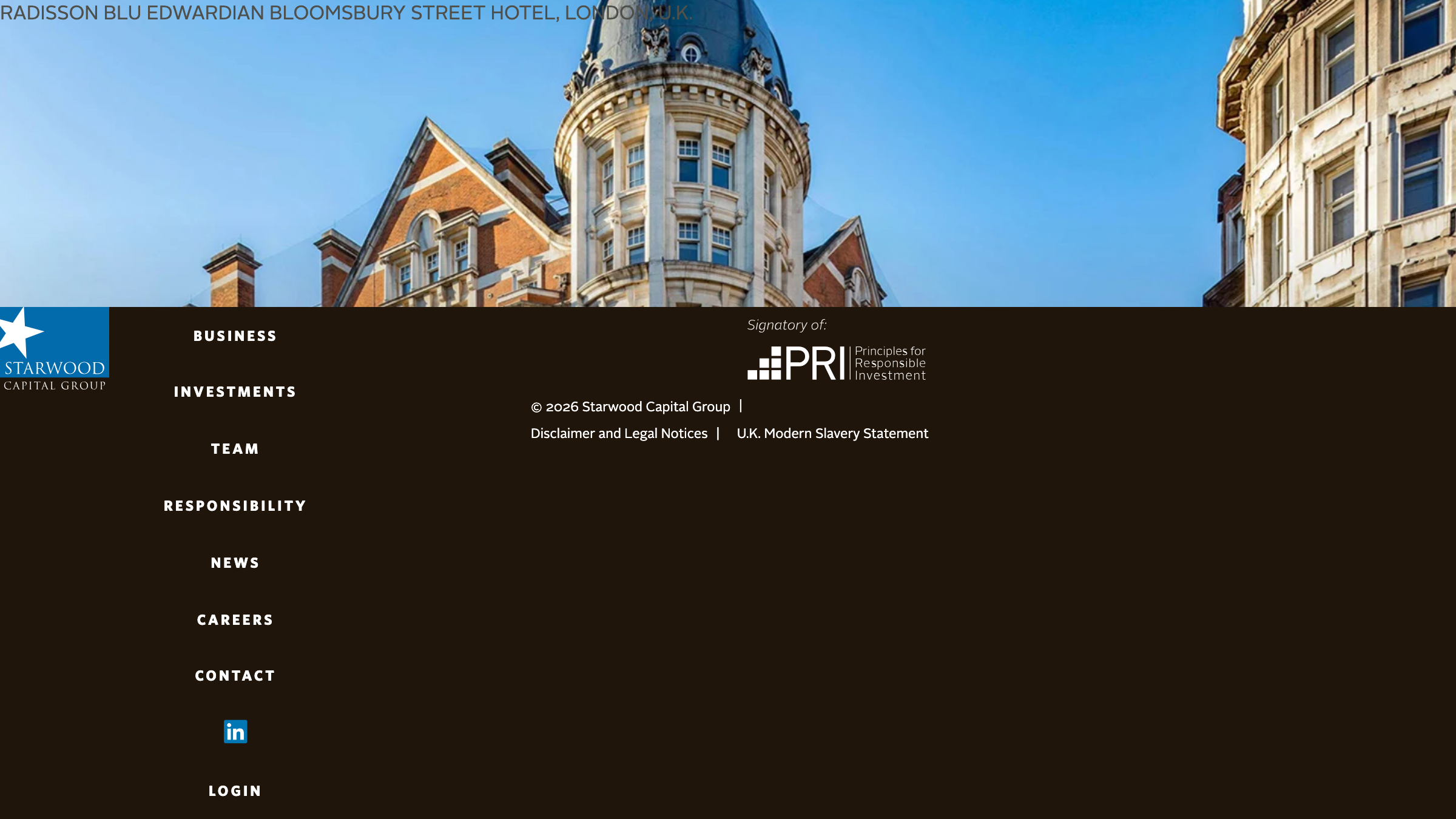 Starwood Capital page preview