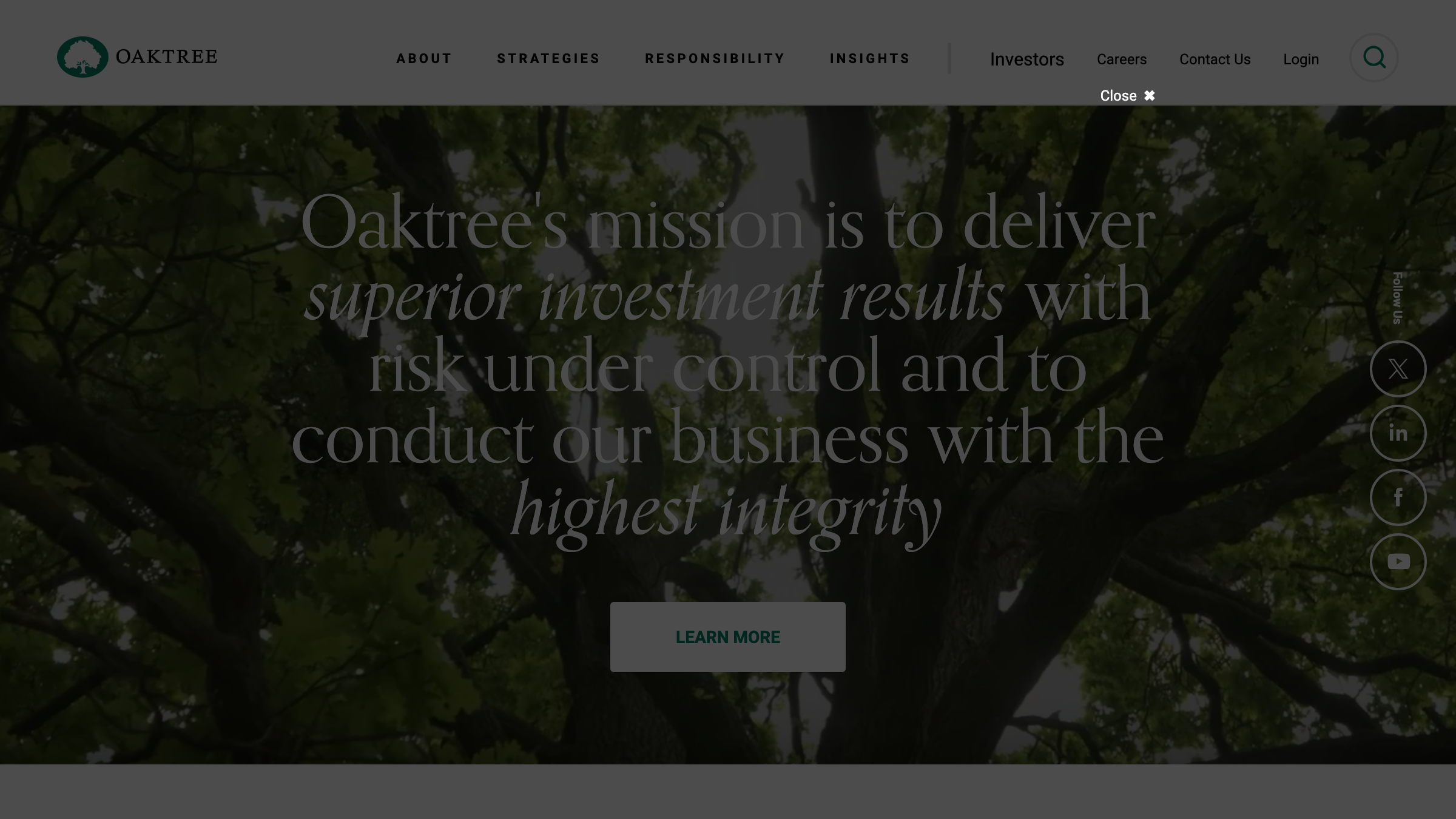 Oaktree Capital Management page preview