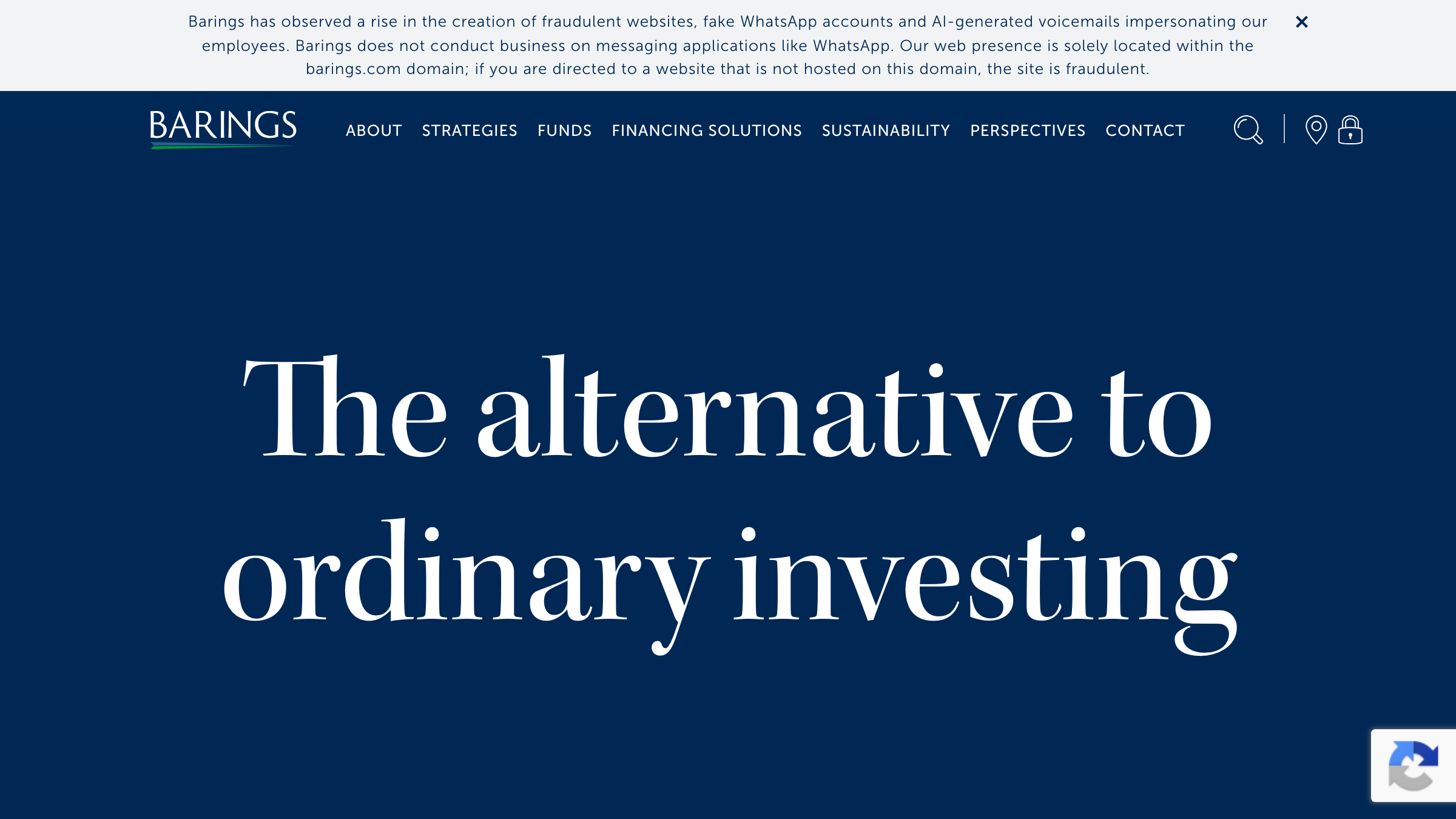 Barings Real Estate page preview
