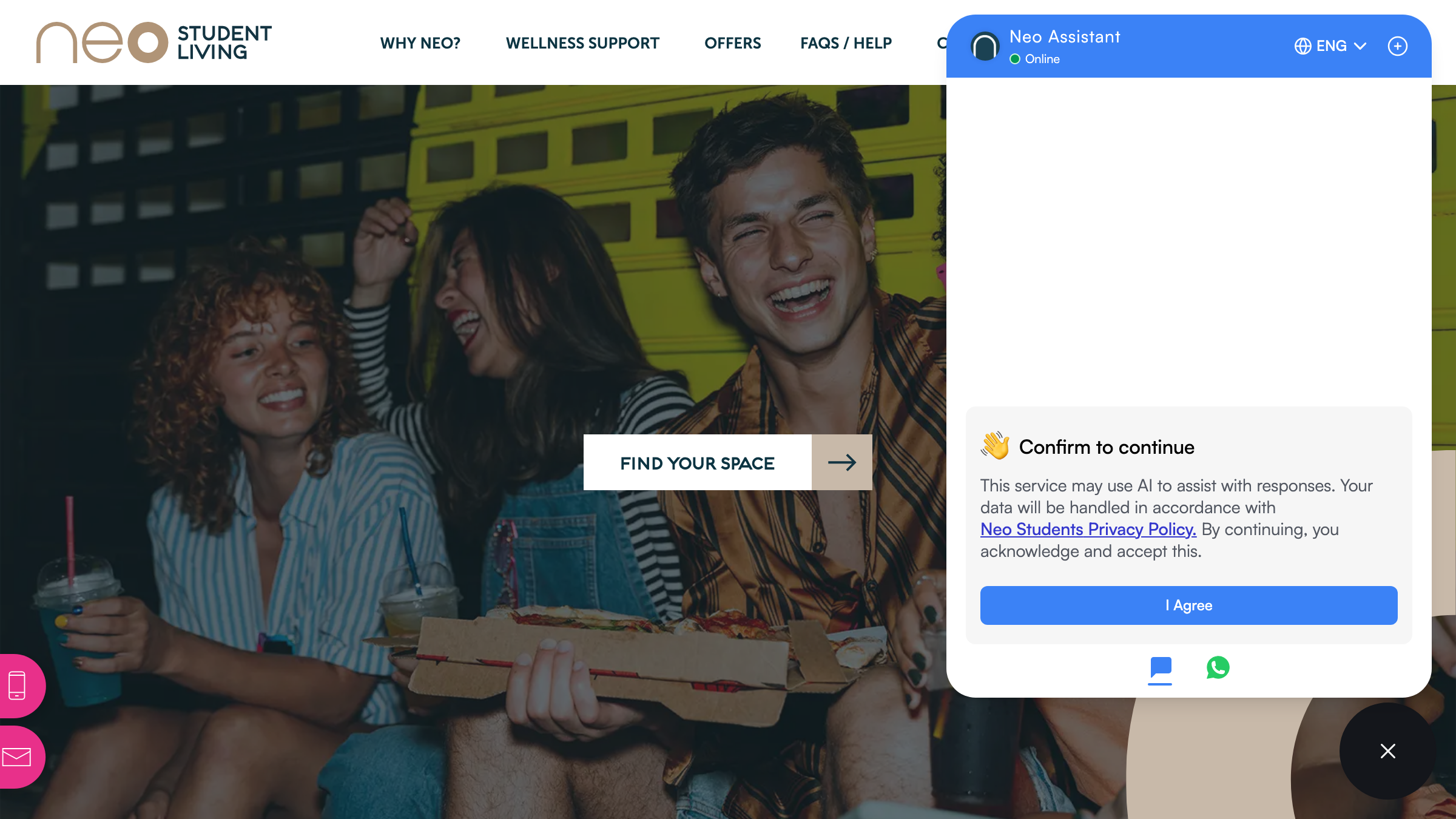 Neo Students page preview