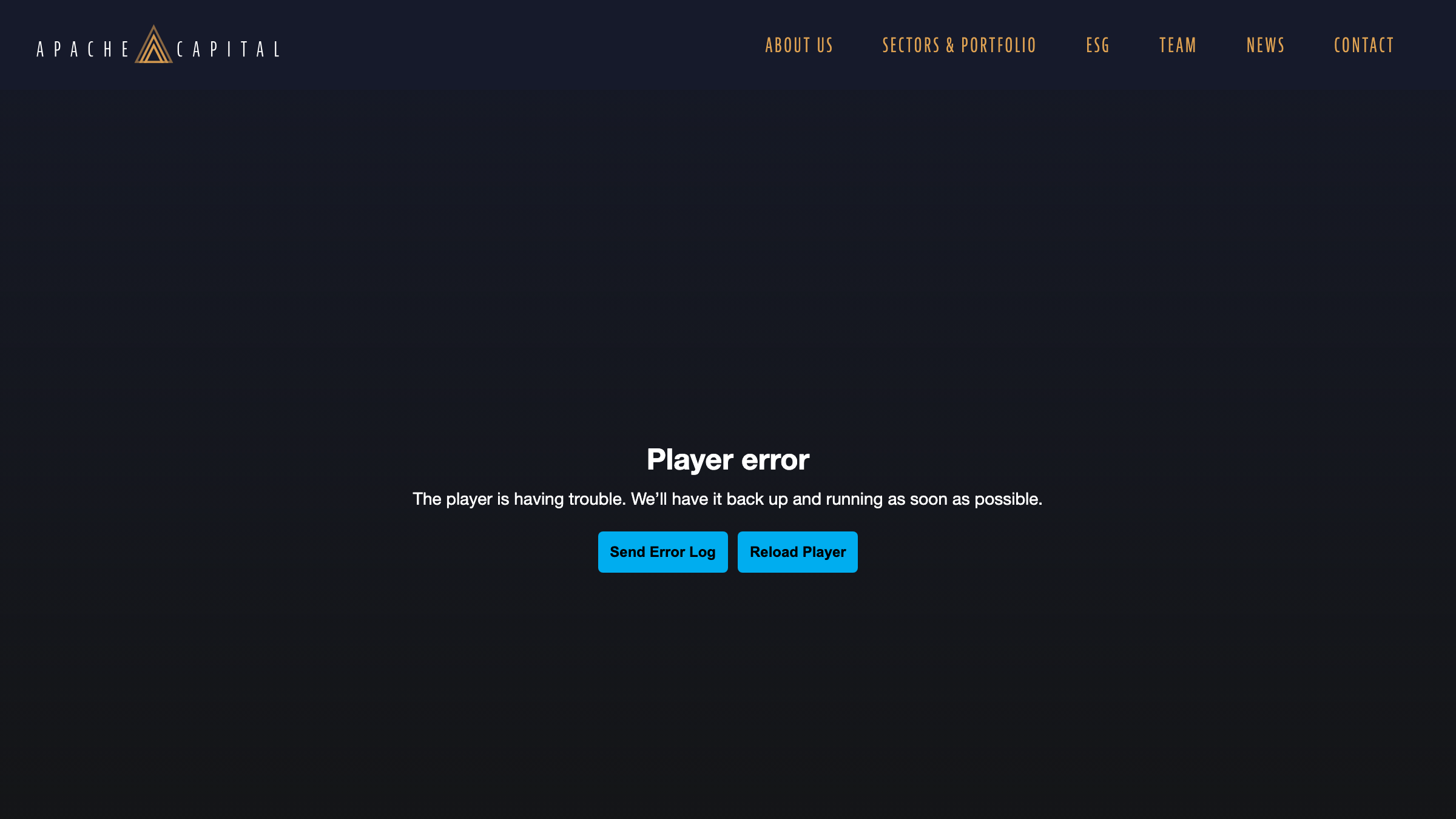 Apache Capital page preview