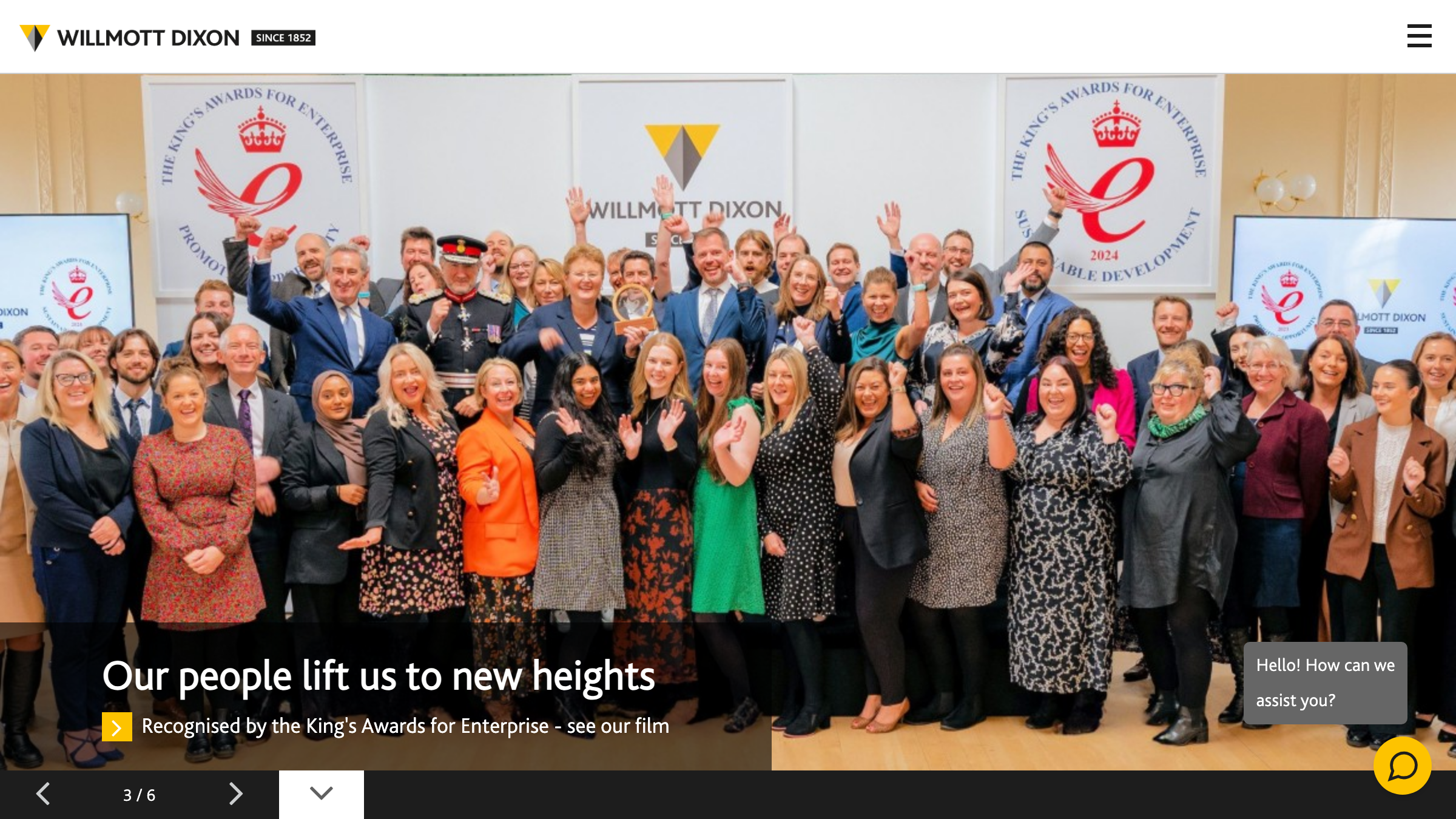 Willmott Dixon page preview