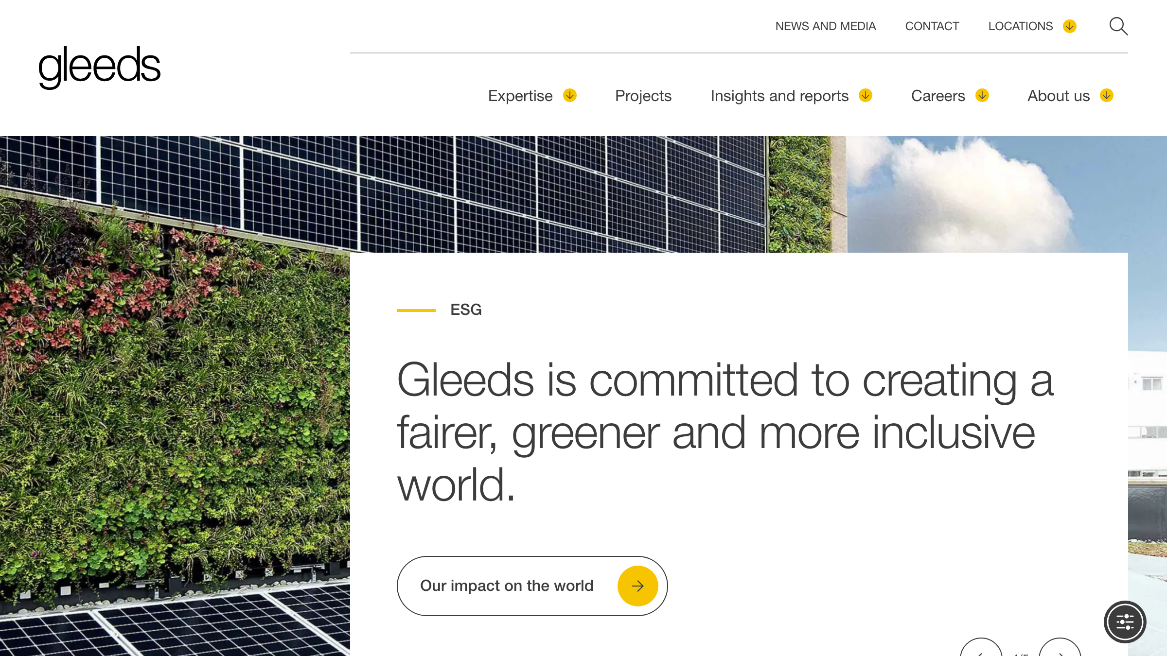 Gleeds page preview