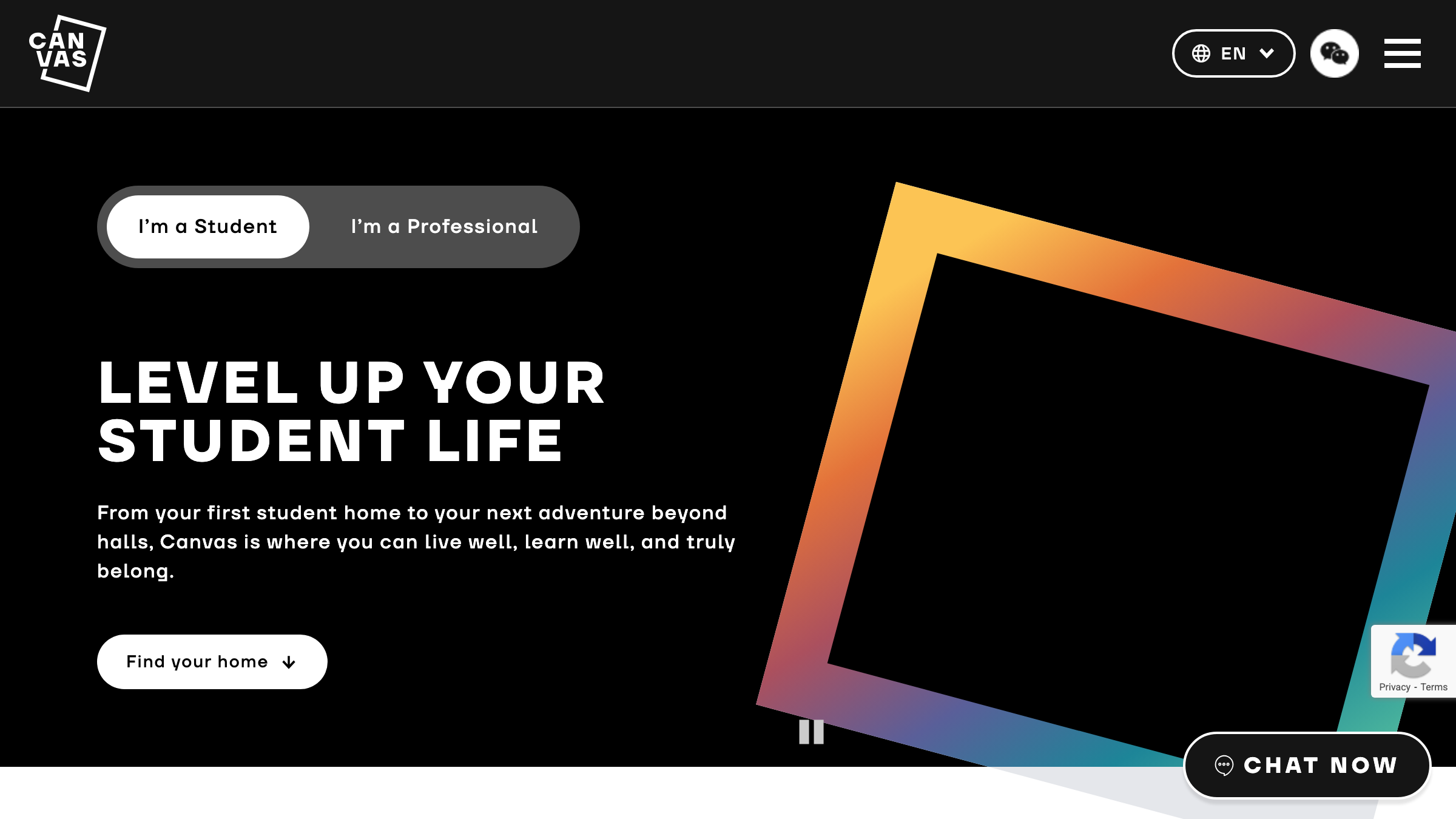 Canvas Student page preview
