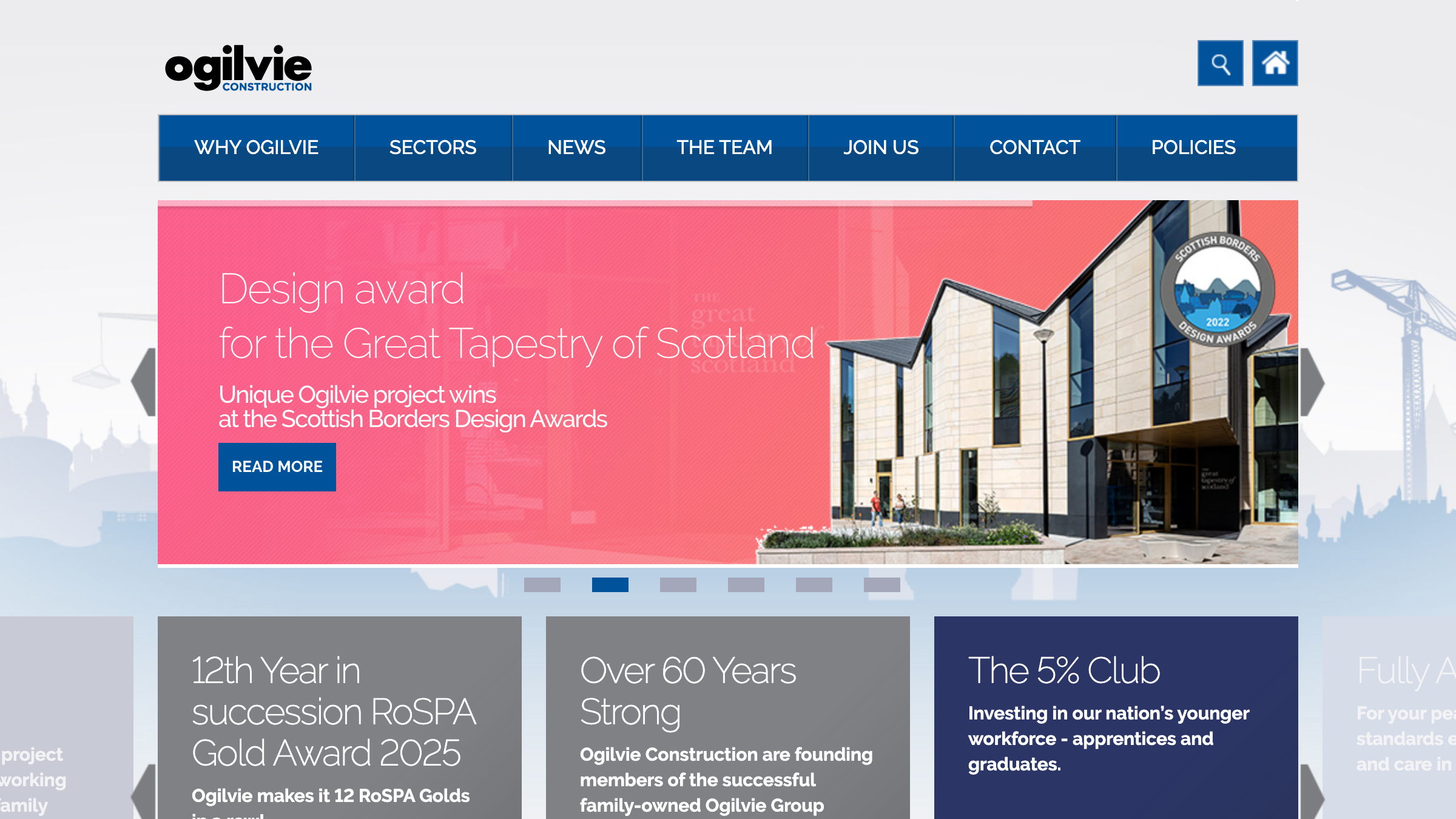 Ogilvie Construction page preview