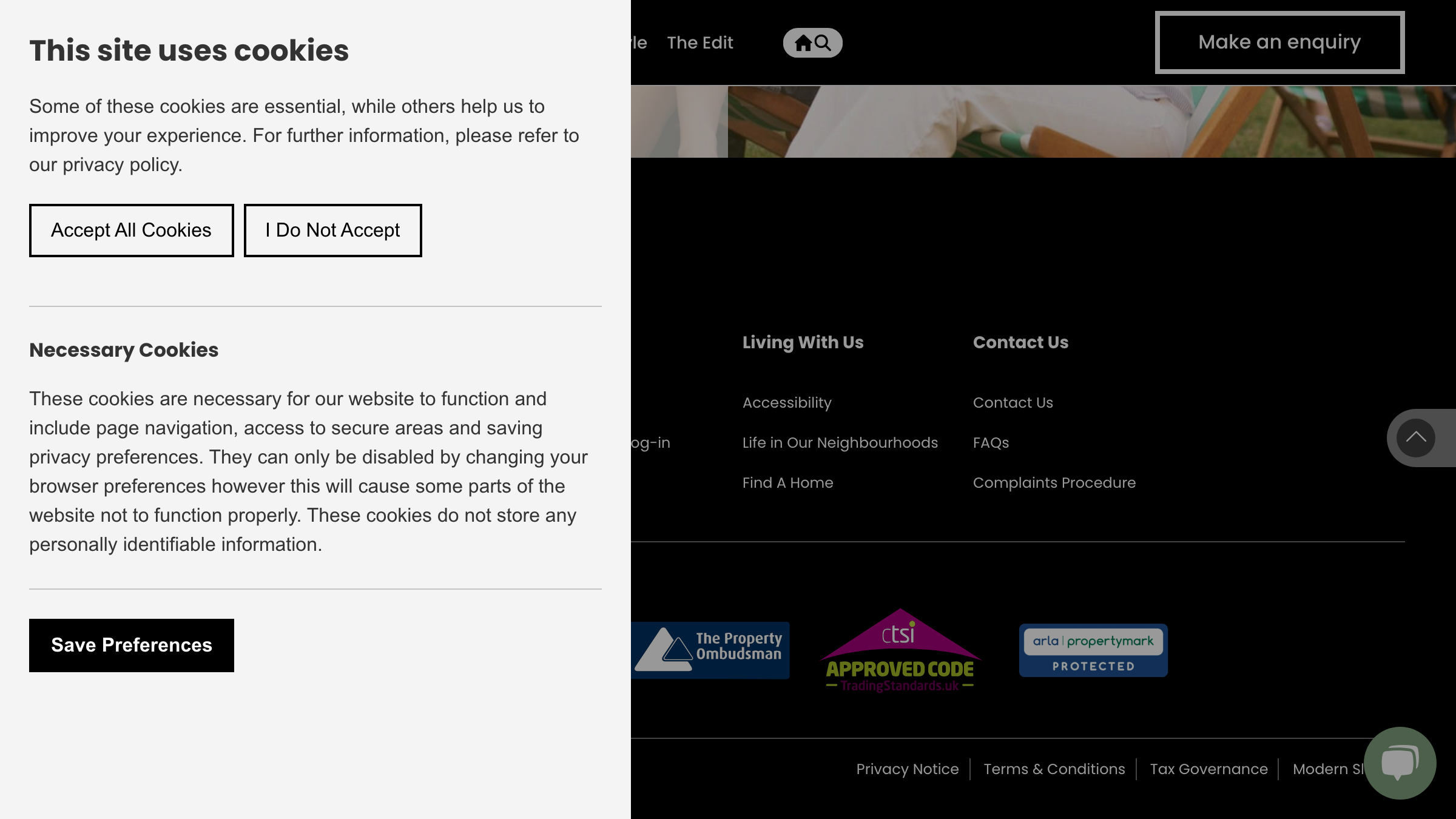 Get Living page preview