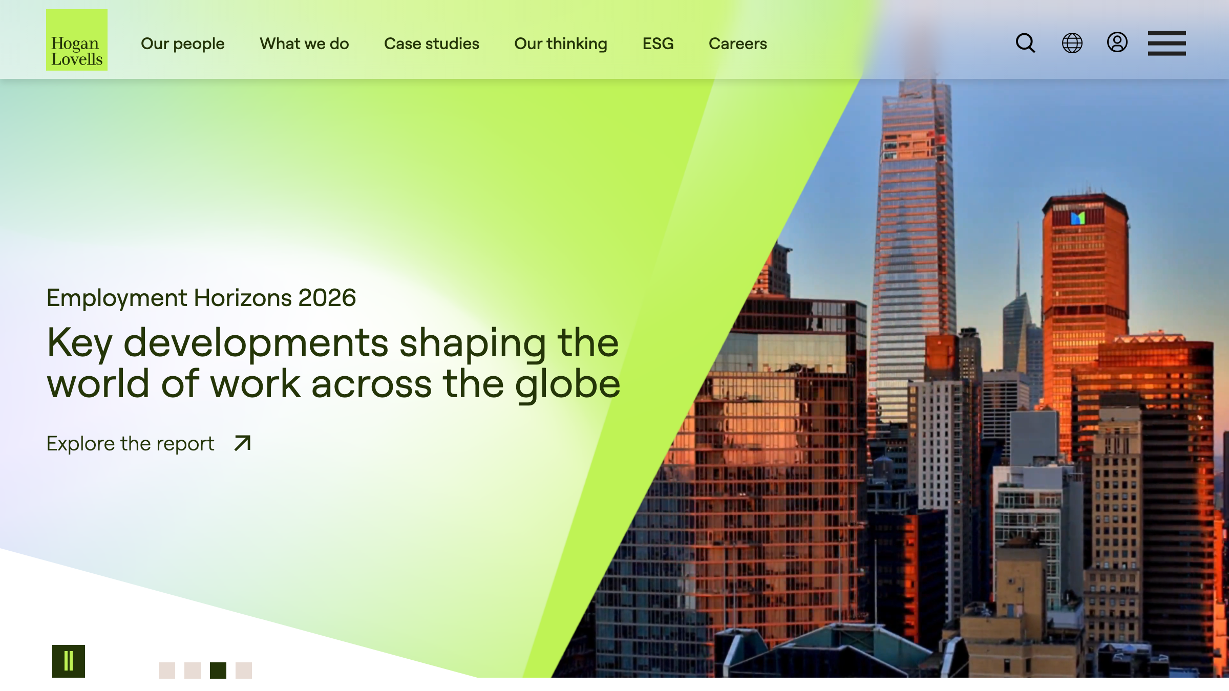 Hogan Lovells page preview