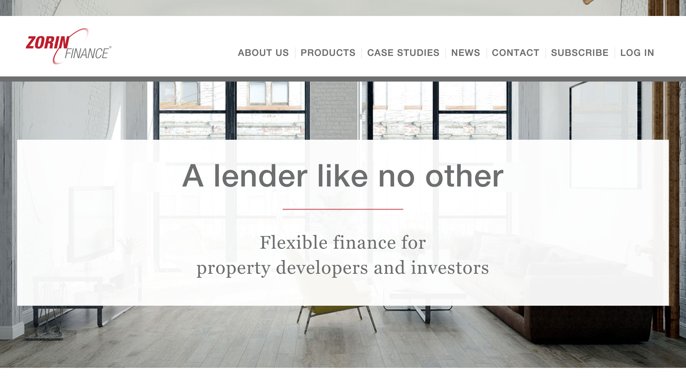 Zorin Finance page preview