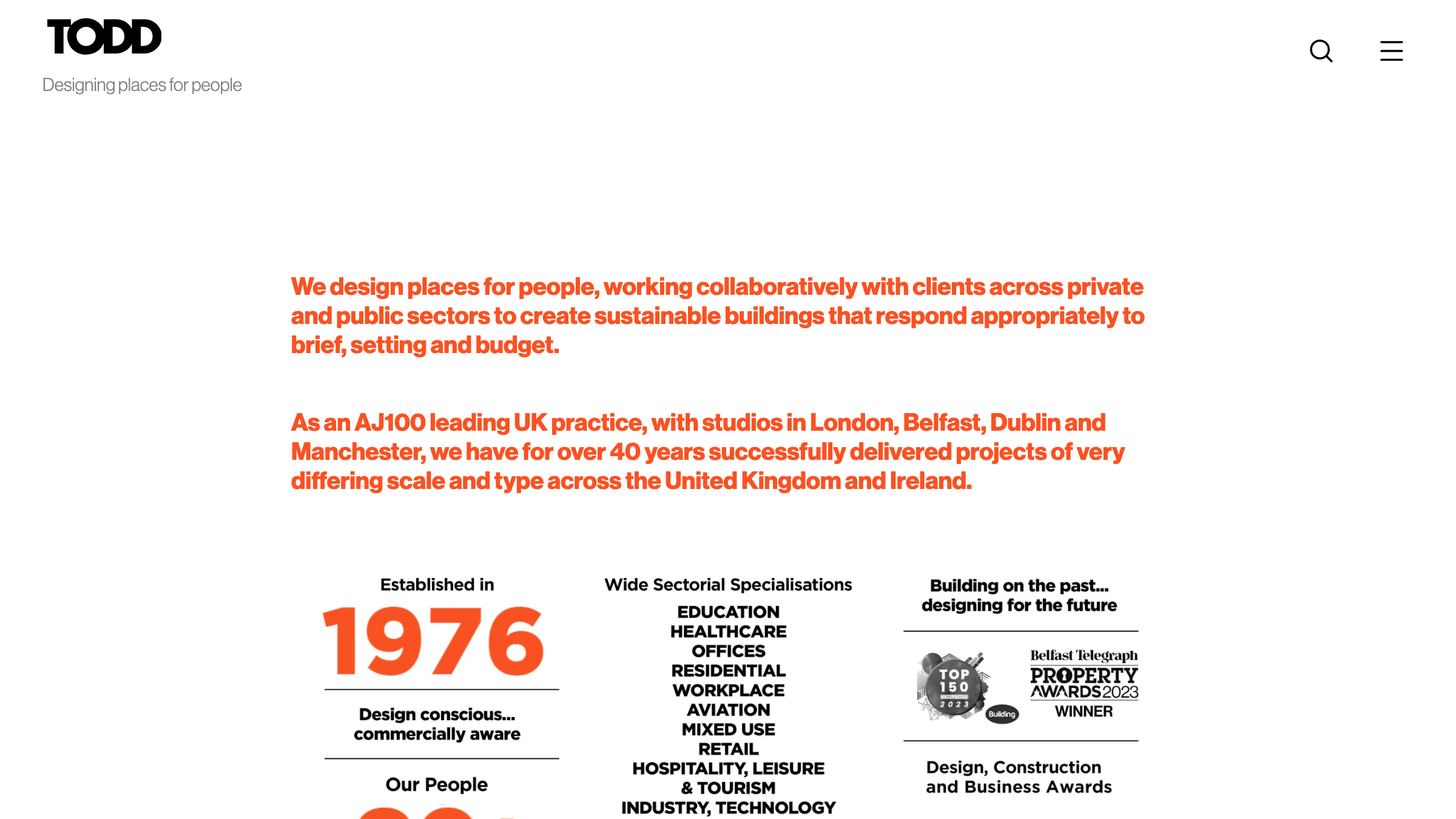 Todd Architects page preview