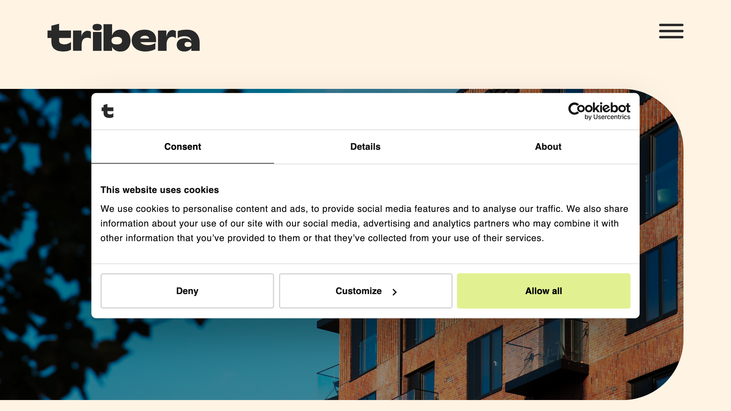 Tribera Group page preview