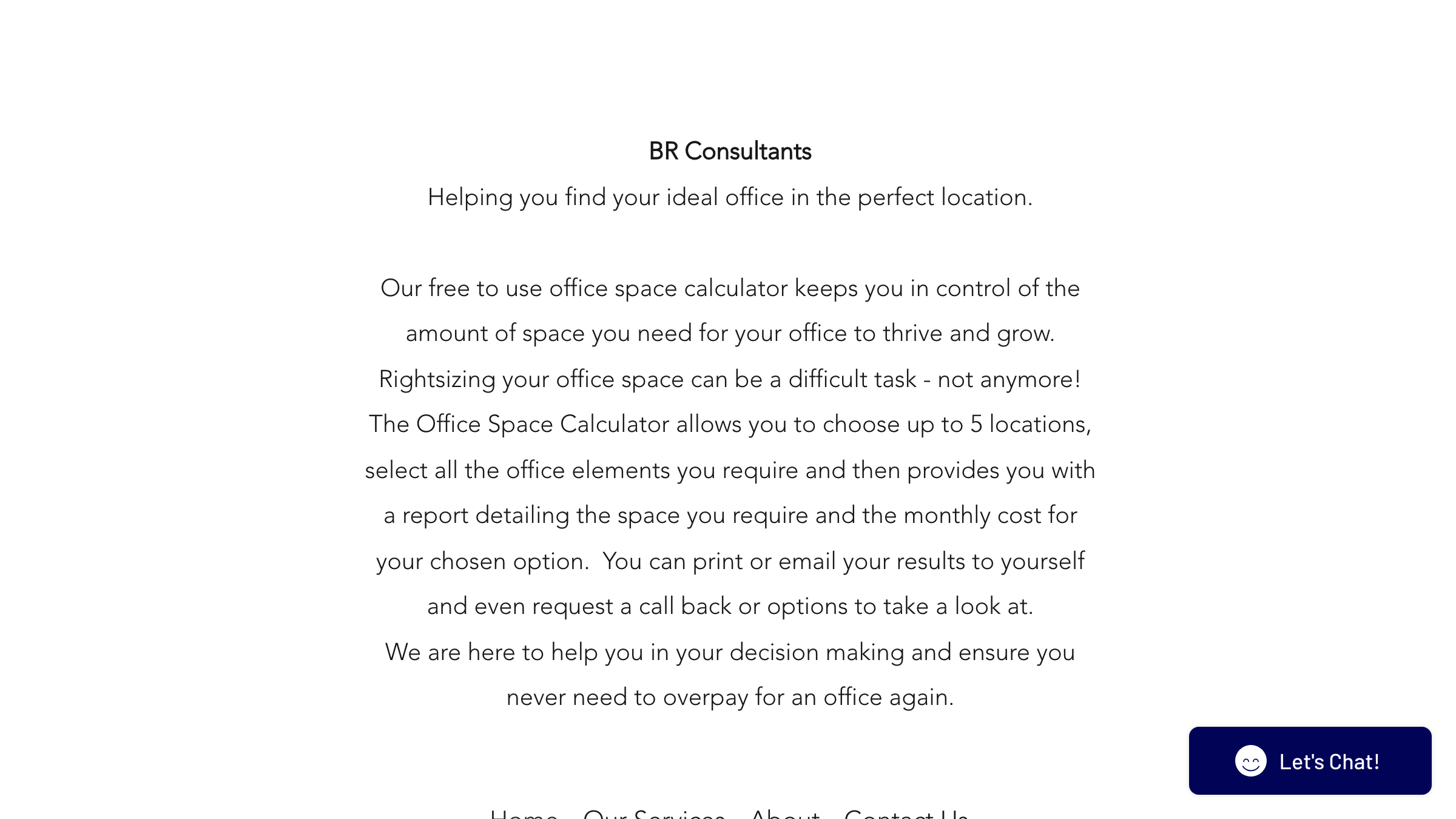 BR Consultants page preview
