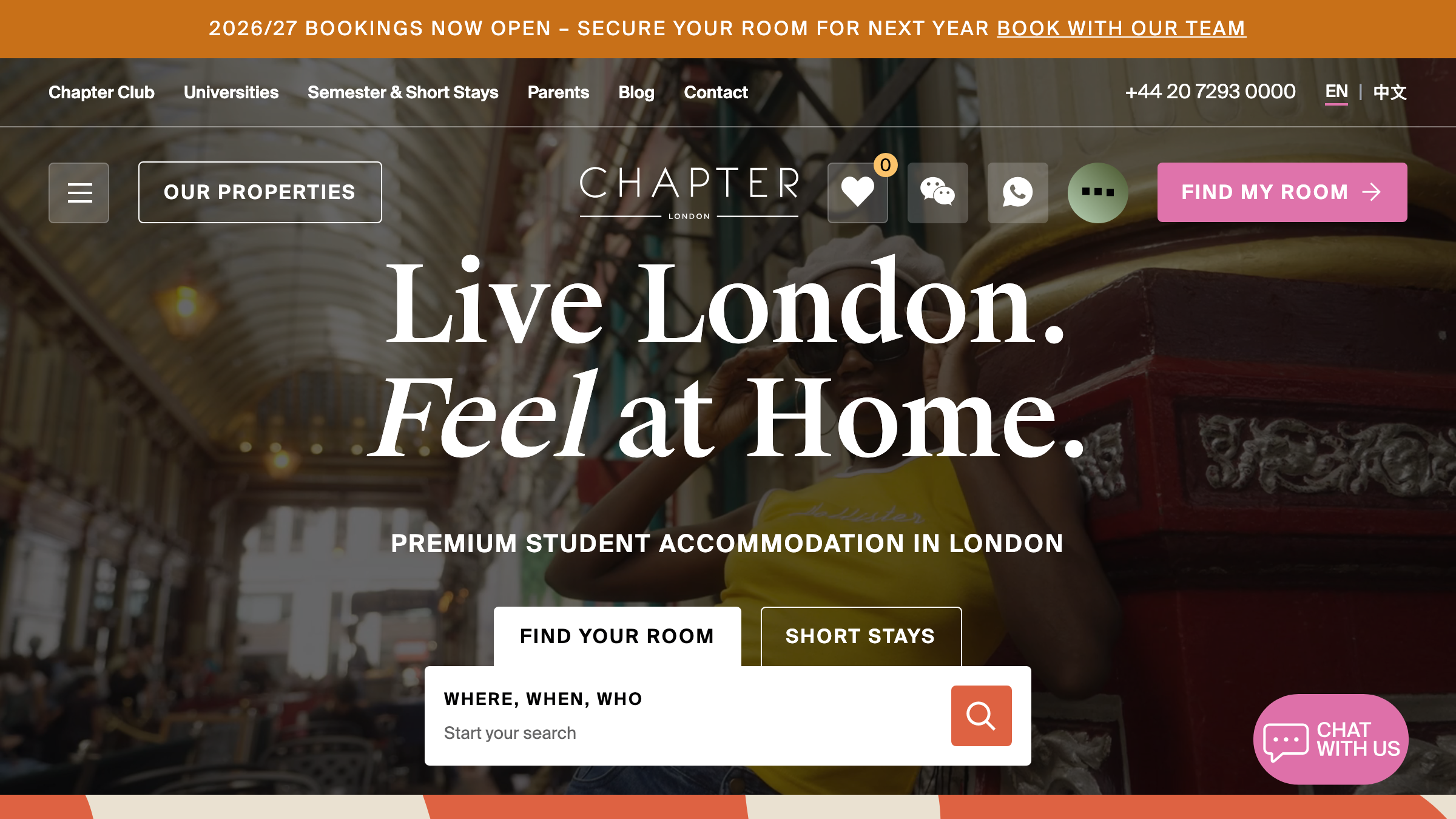 Chapter Living page preview