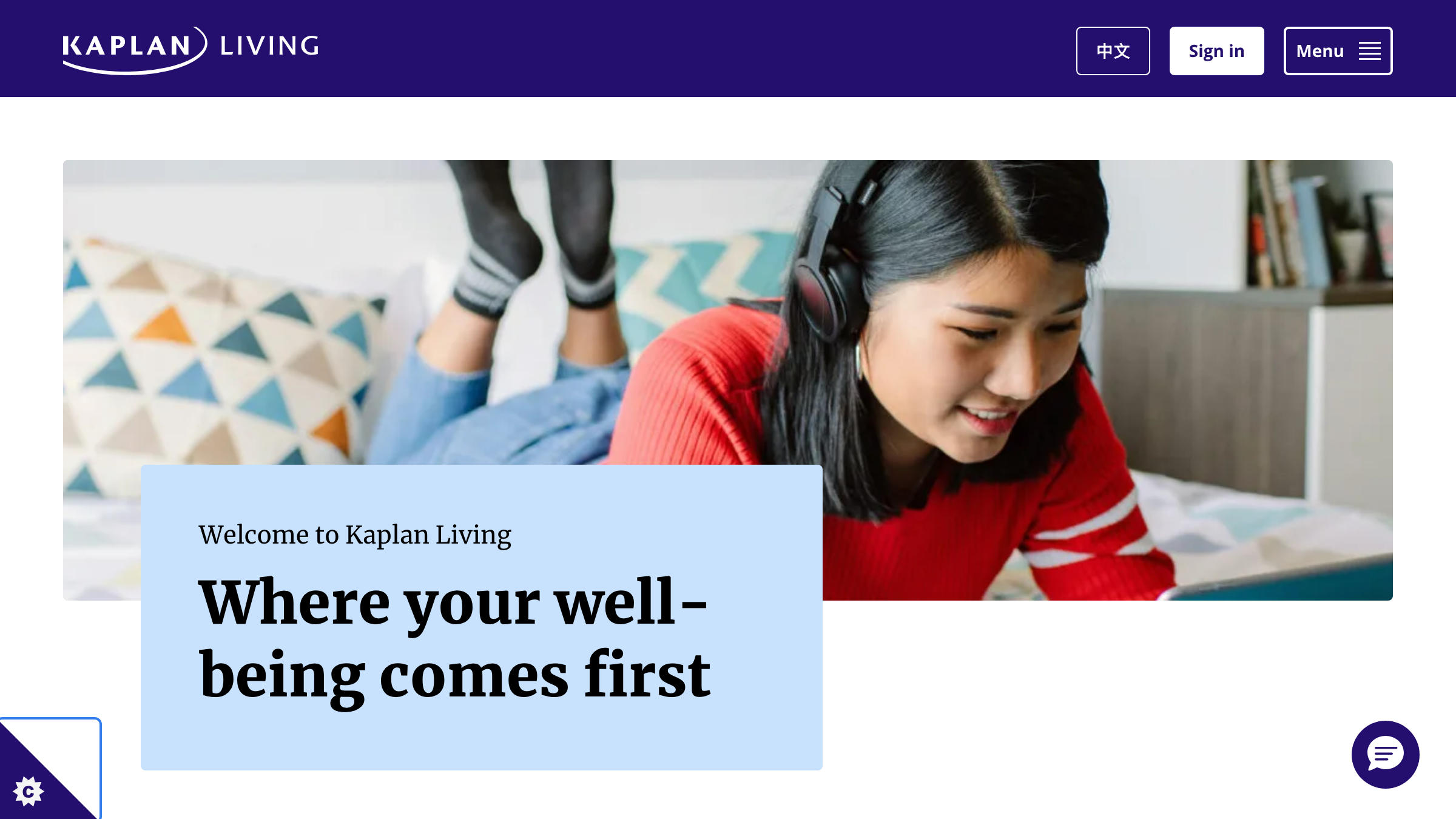 Kaplan Living page preview