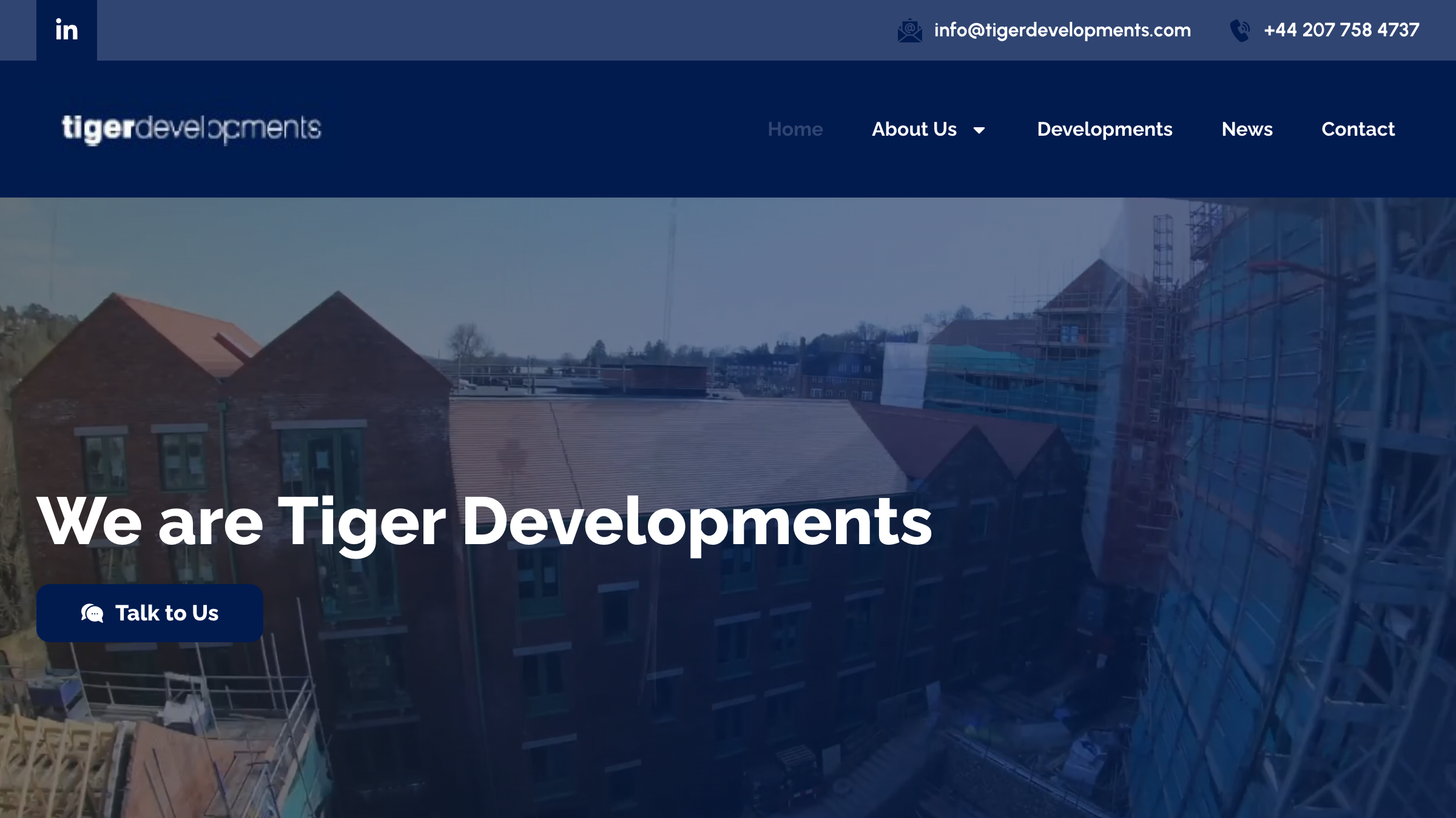 Tiger Developments page preview
