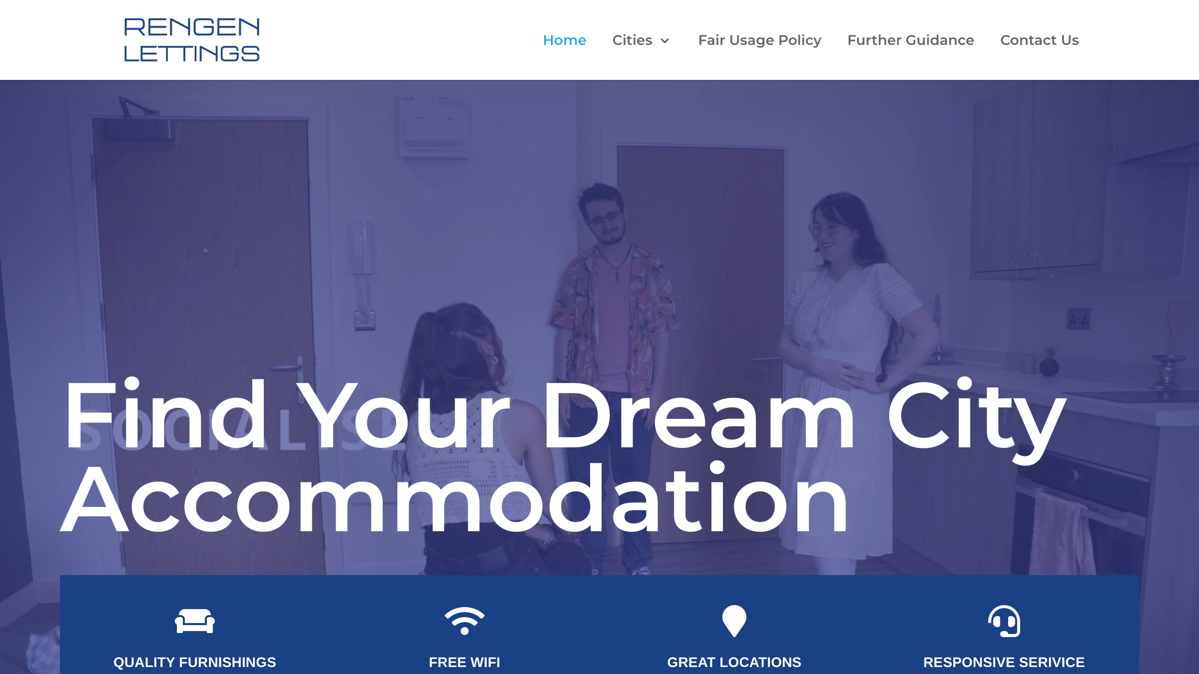 Rengen Lettings page preview