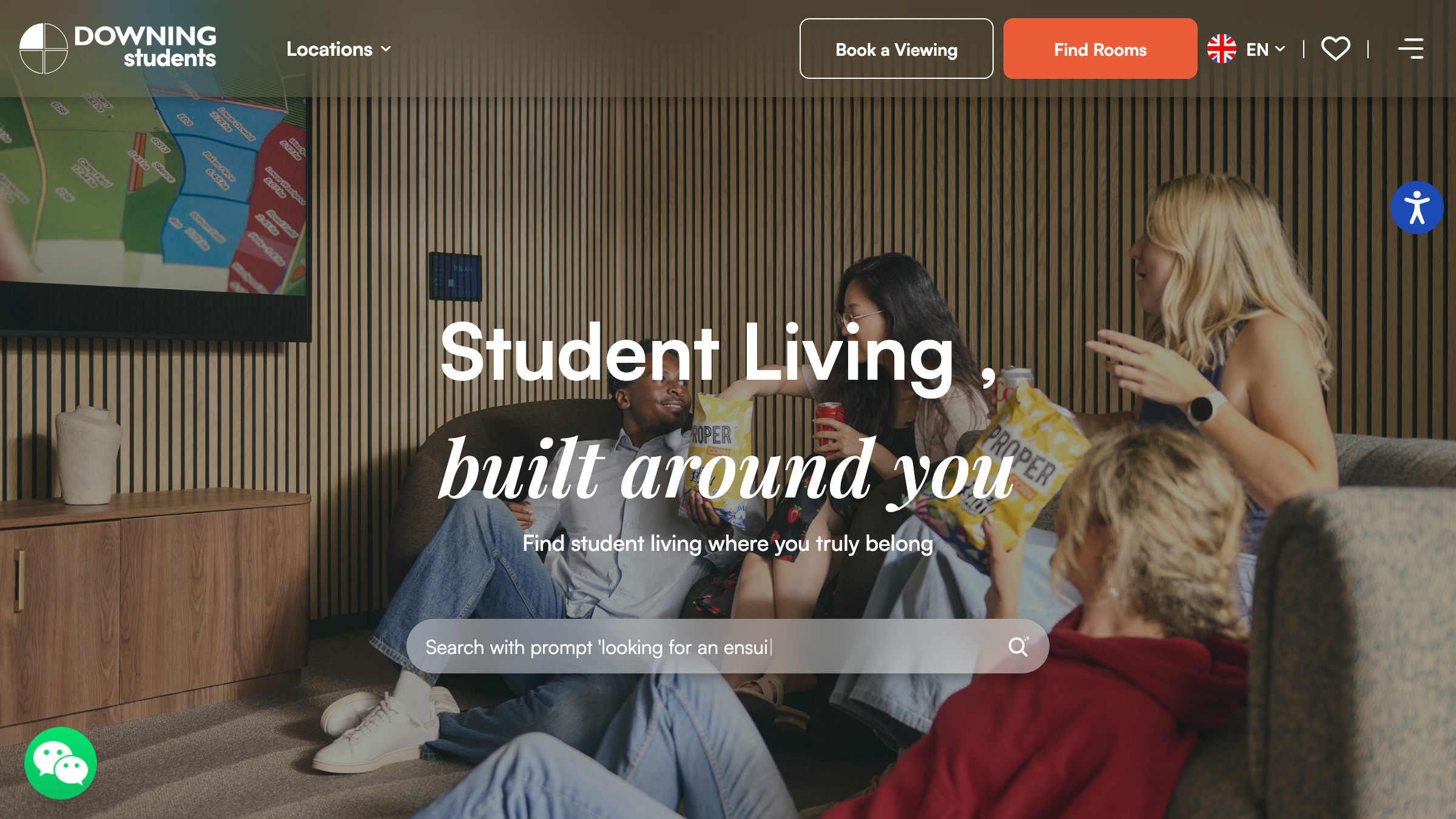 Downing Students page preview