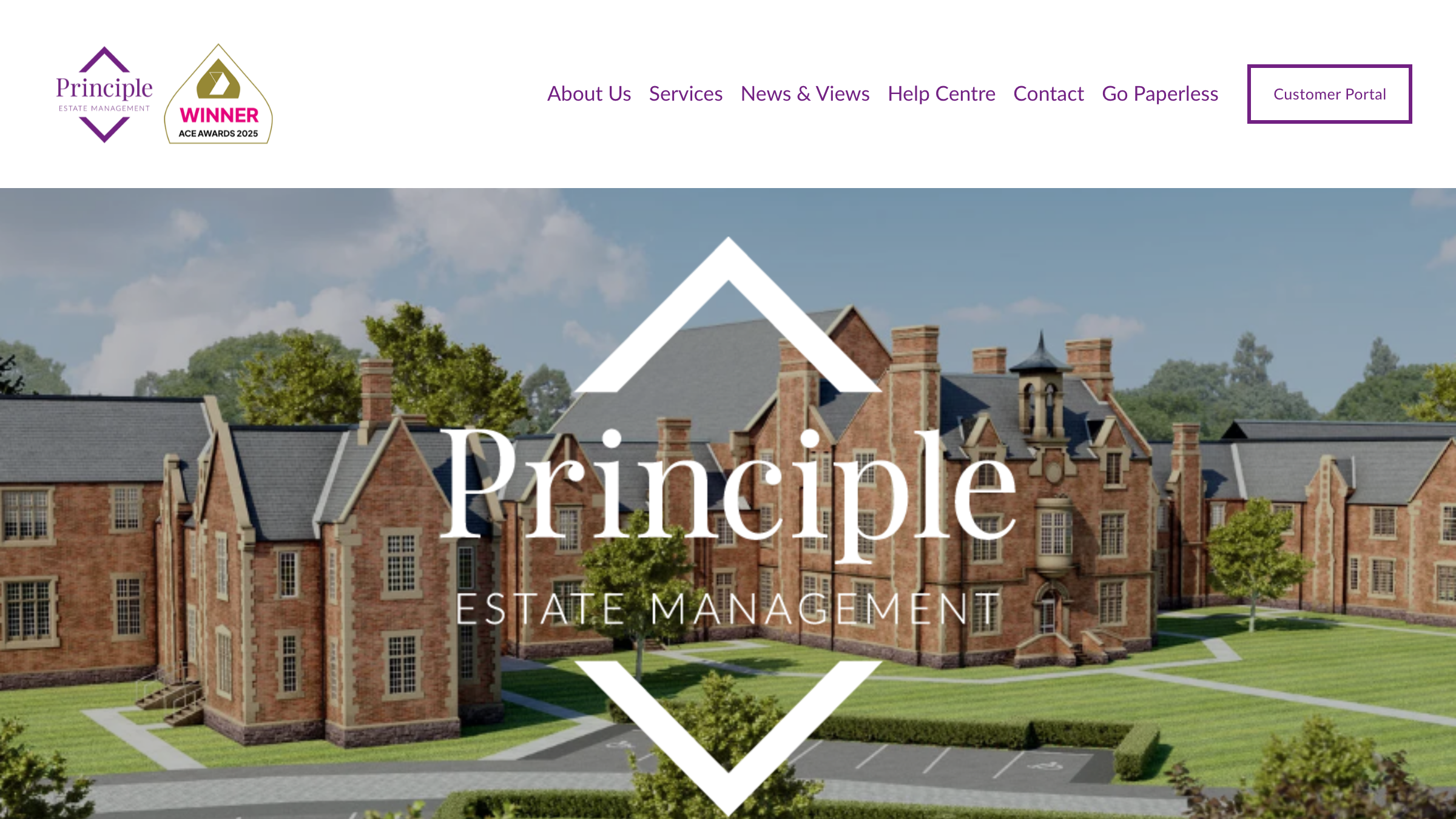 Principle Estate Management page preview