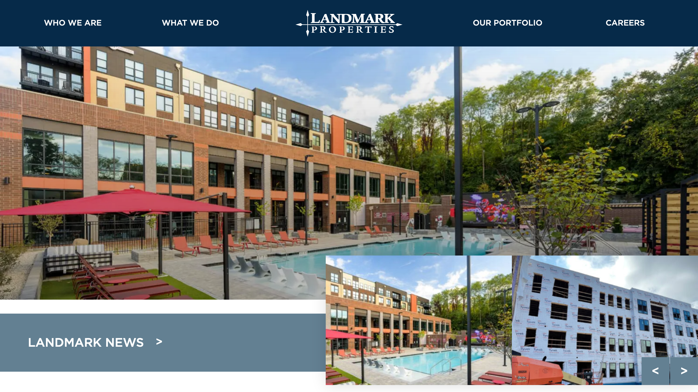 Landmark Properties page preview
