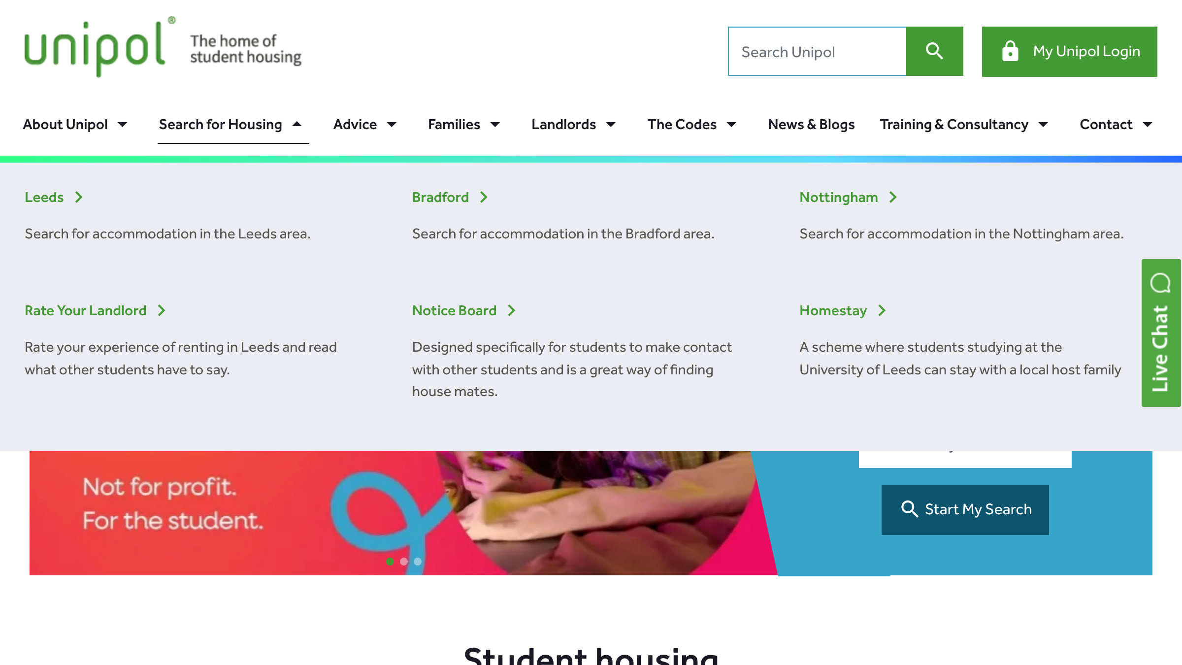 Unipol page preview