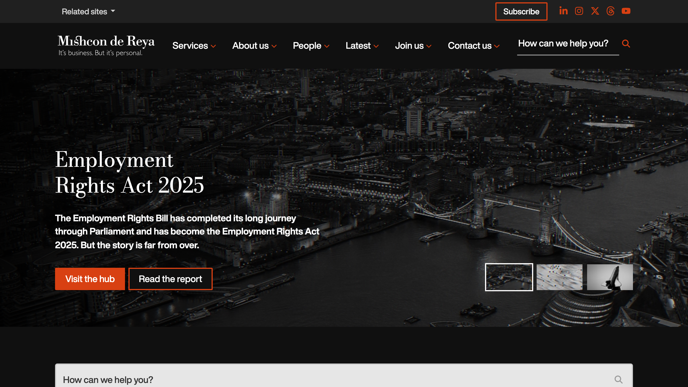 Mishcon de Reya page preview